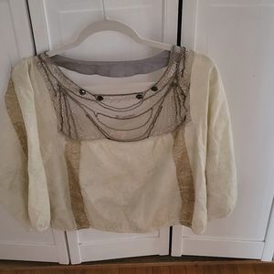 Free People beautiful cotton blouse